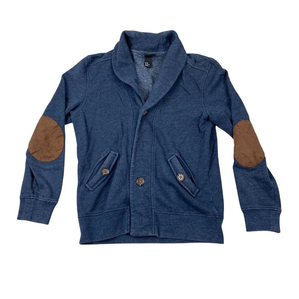H&M Men's Cardigan Sweater Size XS Shawl Collar Cozy Casual Button Up Long Sleev